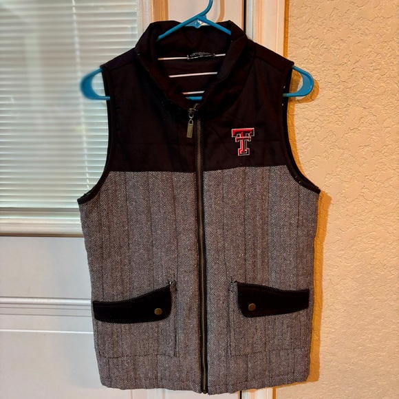 gameday couture Jackets & Blazers - Women’s Texas Tech Game Day Couture M Black and Gray Vest